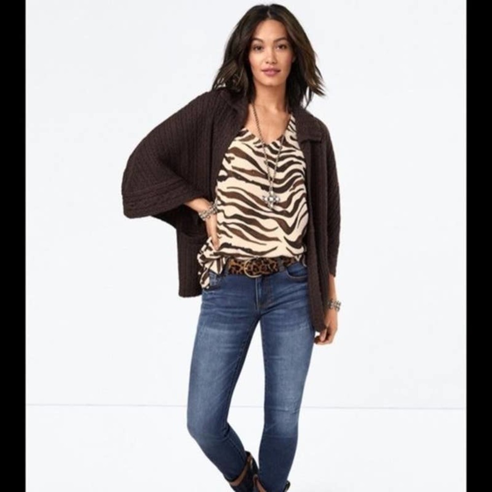 CAbi Brown Women's Sweater Cardigan